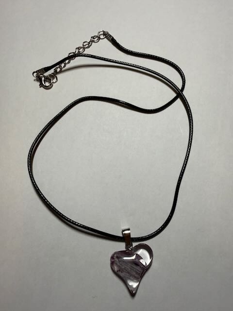Murano Heart, Lavender — Lavender